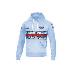 Sparco mikina s kapucňou Martini Racing, farba: svetlomodrá