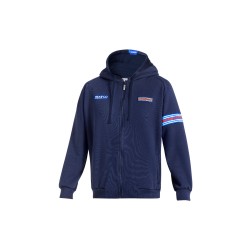 Sparco mikina s kapucňou, edice Martini Racing, farba: modrá