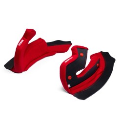 Sparco náhradné lícne polstrovanie pre helmu STEALTH RF, farba: červená