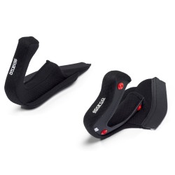 Sparco náhradné lícne polstrovanie pre prilby FLUX RJ / RJ-aj / RJ-aj Carbon, farba: čierna