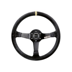 Sparco R345 pretekársky volant 350 mm, materiál venca: semiš