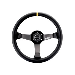 Sparco R345 pretekársky volant 350 mm, materiál venca: kože