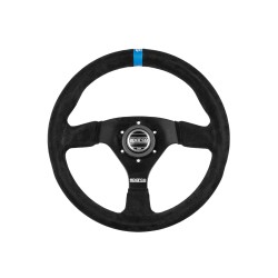 Sparco R383 športový volant 330 mm, materiál venca: semiš s modrým pruhem