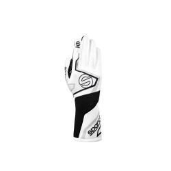 Sparco rukavice TIDE+, s homologáciou FIA, farba: bílo-čierna