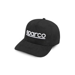 Sparco semišová kšiltovka, farba: čierna
