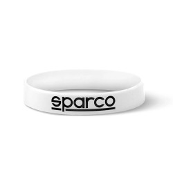 Sparco silikónový náramok, farba: biela
