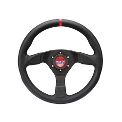 Sparco R383 športový volant 330 mm, materiál venca: kože s čiernym prešitím