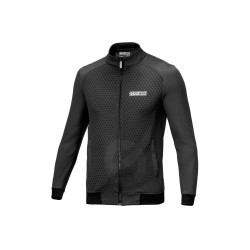 Sparco Subly mikina na zips, farba: čierna