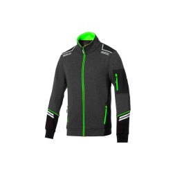 Sparco technická mikina Alabama, farba: šedo-zelená