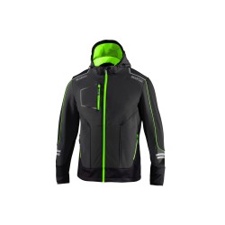 Sparco technická softshell bunda York, farba: šedo-zelená