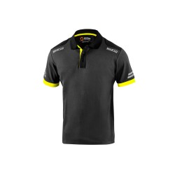 Sparco technické polo tričko Toledo, farba: sivo-žltá