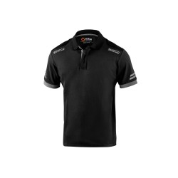 Sparco technické polo tričko Toledo, farba: čierno-sivá