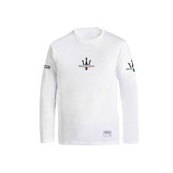 Sparco tričko s dlhým rukávom Maserati, farba biela