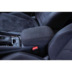 Škoda KodiaQ - poťah lakťovej opierky z perforovanej ALACANTARY - BLACK