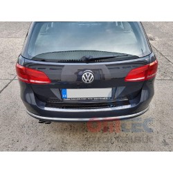 VW Passat B7 Kombi 2010-2015 - NEREZ black chrom ochranný panel zadného nárazníka