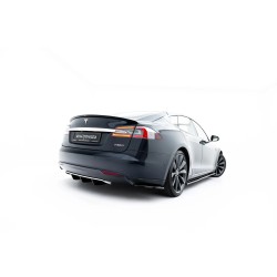 Tesla Model S, bočné difúzory pod zadný nárazník ver.2, Maxton design