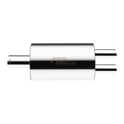 Tlmič výfuku oválny 425mm vstup/výstup 63mm/89mm