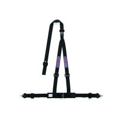 Trojbodový bezpečnostný pás Sparco CLUB H-3M DUAL Martini Racing, s homologáciou ECE, odpojiteľný, farba: čierna