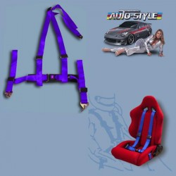 Športové 3 bodové pásy od AUTOSTYLE modrej