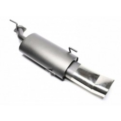 TA Technix športový výfuk - Opel Vectra B sedan / kombi (95-02) 1.6 16V / 1.8 16V / 2.0 16V, 1x 70x140 mm DTM oválna zahnutá nerezová koncovka s obrubou