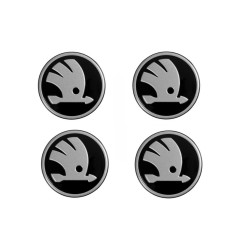 Škoda Auto - stredové pokrievky alu kolies nové logo 2026