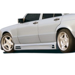 Rieger bočný prah mont. strana pravá pro Mercedes 190 W201 sedan, plast ABS bez povrchovej úpravy, s prolisem, s prolisem a dvěma výřezy, r.v. do 1989
