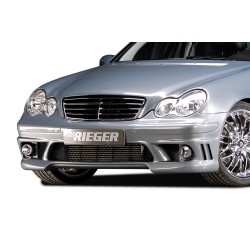 Rieger kompletný predný nárazník pro Mercedes třída C W203 sedan, t-model, plast ABS bez povrchovej úpravy, pre vozidlá s parkovacím asistentom (PDC)