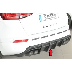 Rieger vložka zadného nárazníka pre Seat Ateca Cupra 5FP, plast ABS bez povrchovej úpravy