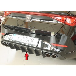 Rieger vložka zadného nárazníka (pro vozy bez tažného zař.) pro Cupra Leon KL 5-dver. (ST/sportstourer), plast ABS bez povrchovej úpravy