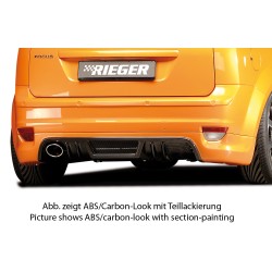 Rieger spojler pod zadný nárazník pre Ford Focus 2 3-dver., 5-dver. pred faceliftom r.v. 07/04-01/08, plast ABS bez povrchovej úpravy, pro vozy s koncovkou vlevo