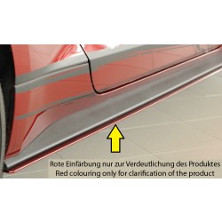 Rieger spoiler pod bočný prah mont. strana pravá pro Ford Mustang 6 LAE kabriolet, kupé pred faceliftom, r.v. 11/14-07/17, plast ABS bez povrchovej úpravy
