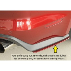 Rieger spoiler pod zadný nárazník na pravé straně pro Ford Mustang 6 LAE kabriolet, kupé pred faceliftom r.v. 11/14-07/17, plast ABS bez povrchovej úpravy