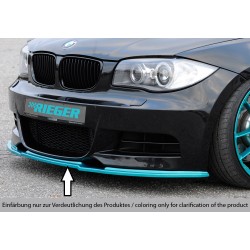 Rieger lipa pod predný nárazník pro BMW rad 1 E82, E88 kabriolet, kupé, 10/07-, plast ABS bez povrchovej úpravy