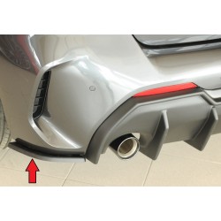 Rieger spoiler pod zadný nárazník na levé straně pro BMW rad 1 F40 hatchback / 4-dr. r.v. 07/19-, plast ABS bez povrchovej úpravy
