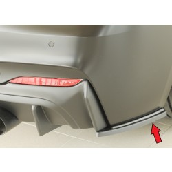 Rieger spoiler pod zadný nárazník na pravé straně pro BMW rad 2 F23 kabriolet r.v. 07/17-, plast ABS bez povrchovej úpravy