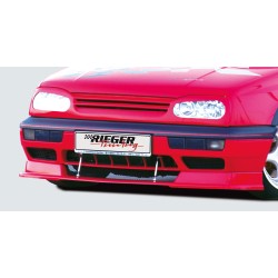 Rieger spojler pod predný nárazník pre Volkswagen Golf 3 3-dver., 5-dver., kabriolet, plast ABS bez povrchovej úpravy, s integrovanou lipou