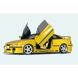 Rieger bočný prah mont. strana ľavá pro Opel Calibra A 3-dver., r.v. 03/90-, plast ABS bez povrchovej úpravy, s prolisem, s prolisem a dvěma výřezy