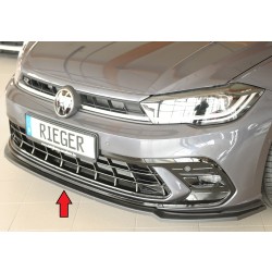 Rieger lipa pod predný nárazník pro Volkswagen Polo AW 5-dver., 06/21-, plast ABS bez povrchovej úpravy