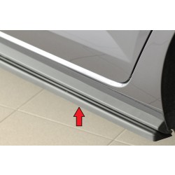 Rieger spoiler pod bočný prah mont. strana ľavá pro Volkswagen Polo AW 5-dver., r.v. 06/21-, plast ABS bez povrchovej úpravy
