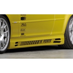 Rieger bočný prah mont. strana ľavá pro BMW rad 3 E46 touring vr. faceliftu, r.v. 02/02-, 02/98-12/01, plast ABS bez povrchovej úpravy, s prolisem, s prolisem a dvěma výřezy
