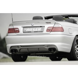 Rieger kompletní zadný nárazník pre BMW rad 3 E46 kabriolet, kupé, sedan po faceliftu, plast ABS bez povrchovej úpravy, pre vozidlá bez parkovacieho asistenta (PDC)