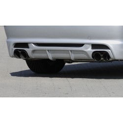 Rieger vložka zadného nárazníka pre BMW rad 3 E46 kabriolet, kupé, sedan vr. faceliftu, plast ABS bez povrchovej úpravy, pre dvojitú koncovku vlevo/vpravo