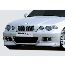 Rieger kompletný predný nárazník pro BMW rad 3 E46 compact po faceliftu, plast ABS bez povrchovej úpravy, pro vozy s ostrekovačmi svetlometov