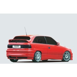 Rieger kompletní zadný nárazník RT08 pro Opel Astra F 3-dver., 5-dver., hatchback, plast ABS bez povrchovej úpravy