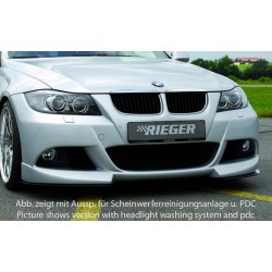 Rieger kompletný predný nárazník pro BMW rad 3 E90, E91 sedan, touring pred faceliftom, plast ABS bez povrchovej úpravy, pro vozy bez ostřikovačů světlometů a parkovacího asistenta (PDC)