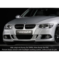 Rieger kompletný predný nárazník pro BMW rad 3 E92, E93 kabriolet, kupé po faceliftu LCI, plast ABS bez povrchovej úpravy, pre vozidlá s parkovacím asistentom (PDC)