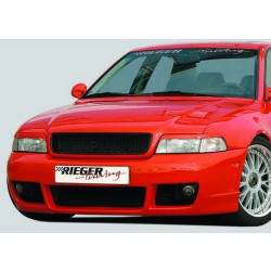 Rieger kompletný predný nárazník RS4-Look pro Audi A4 B5 avant, sedan, plast ABS bez povrchovej úpravy, s držiakmi originálnych hmlových svetiel