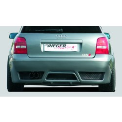 Rieger kompletní zadný nárazník pre Audi A4 B5 avant, plast ABS bez povrchovej úpravy, bez rebrovania, pre vozidlá s parkovacím asistentom (PDC)