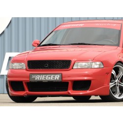 Rieger kompletný predný nárazník RS4-Look pro Audi A4 B5 avant, sedan, plast ABS bez povrchovej úpravy, bez držáků originálních mlhových světel, mimo S4