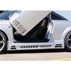 Rieger bočný prah mont. strana ľavá pro Audi TT 8N kupé, roadster, r.v. 98-03, plast ABS bez povrchovej úpravy, s prolisem, s prolisem a dvěma výřezy